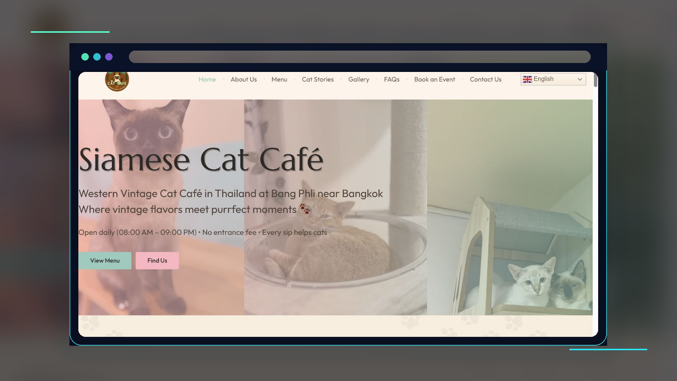 Preview of Siamese Cat Cafe Alt